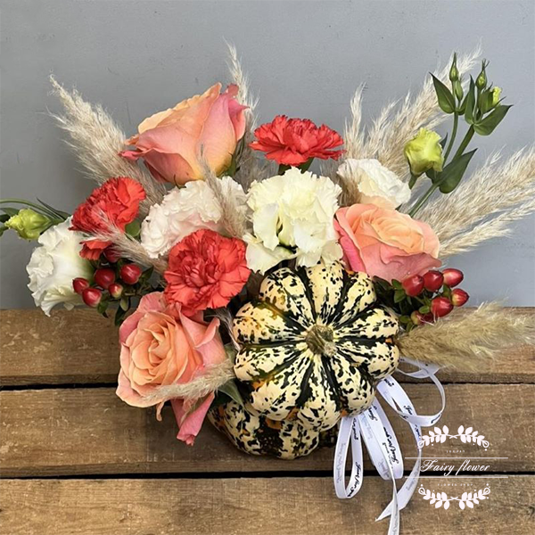 тиква с цветя2 Тиква с цветя